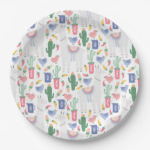 Plato de papel de la colección Oh, Llama Llama