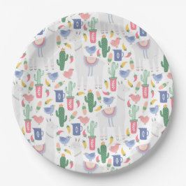 Plato de papel de la colección Oh, Llama Llama ペーパープレート