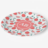 Plato de papel diseño melocotones ペーパープレート (アングル)