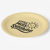 Plato de papel – Little Miss Sunshine ペーパープレート (アングル)