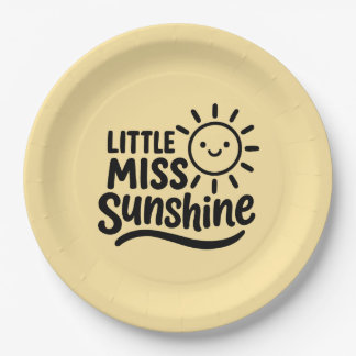 Plato de papel – Little Miss Sunshine ペーパープレート