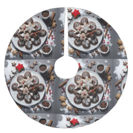 Plato de papel navidad 1 - 001 ブラッシュドポリエステルツリースカート