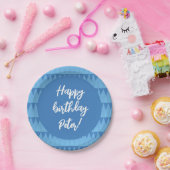 Plato de papel personalizable cumpleaños ペーパープレート (パーティー)