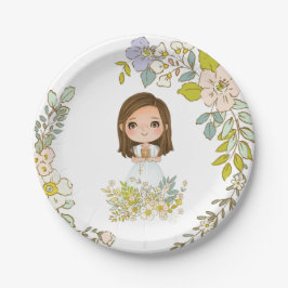 Plato de papel Primera Comunión GEORGIA ペーパープレート