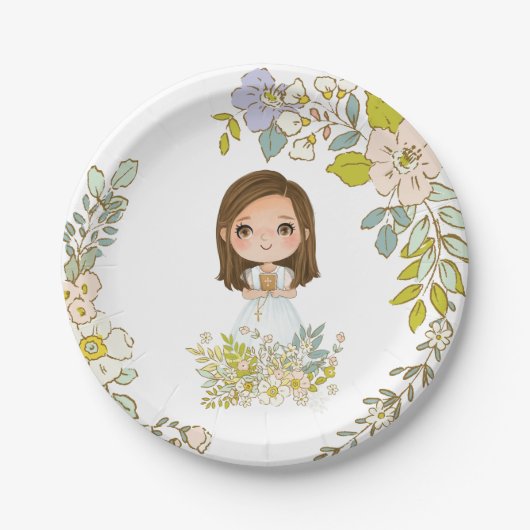 Plato de papel Primera Comunión GEORGIA ペーパープレート (正面)