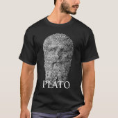 Plato Halftone Portrait Tシャツ (正面)