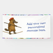 Plato platypus tightrope walker 横断幕 (横)