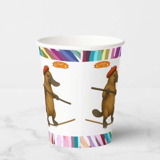 Plato platypus tightrope walker 紙コップ (右)