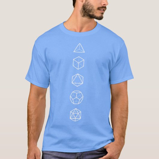 PLATONIC SOLIDS COSMIC ALIGNMENT Tシャツ (正面)