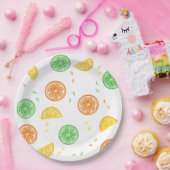 Platos de papel motivos cítricos ペーパープレート (パーティー)