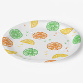 Platos de papel motivos cítricos ペーパープレート (アングル)