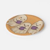 Platos de papel spooky cozy para fiestas ペーパープレート (アングル)