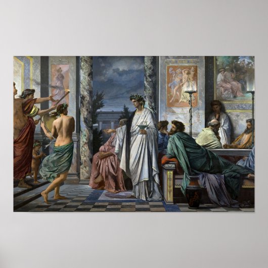 Plato's Symposium by Anselm Feuerbach ポスター (正面)
