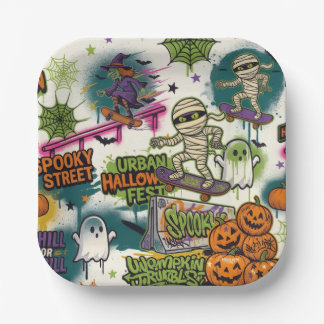 platos urban halloween ペーパープレート