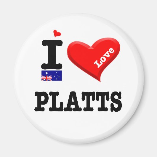 PLATTS - I Love マグネット (正面)