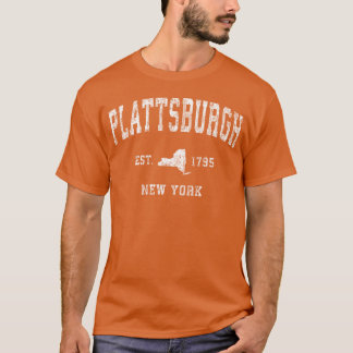 Plattsburgh New York Ny Athletic Sports funny Tシャツ