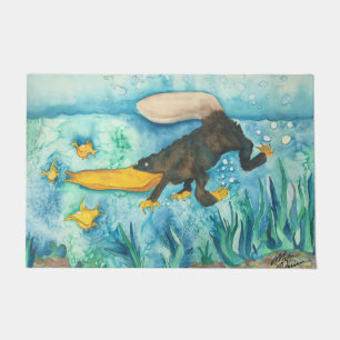 "Platty"マイククウィン著Platypus ドアマット