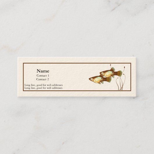 Platyのプロフィールカード スキニー名刺 (正面)