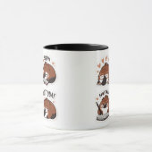 Platyplusキャラクター(コーヒーおよび仕訳あり) マグカップ (中央)