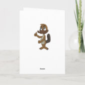 Platyplus漫画グリーティングカード カード (裏面)