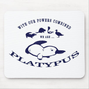 Platypusのマウスパッド-青 マウスパッド