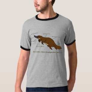 Platypusのワイシャツを驚かせるメンズ Tシャツ