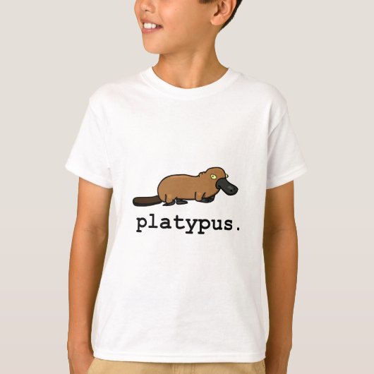 Platypusの薄い色 Tシャツ (正面)