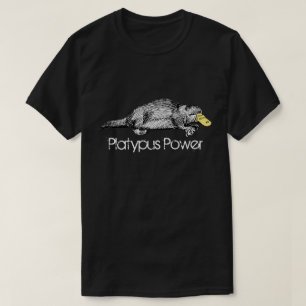 Platypus力のオーストラリアのカモノハシ目の特性 Tシャツ
