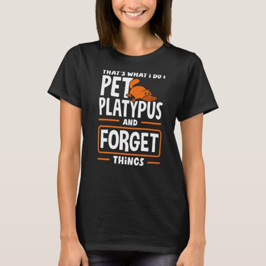 Platypus動物飼育員Platypus愛好家プレミアム Tシャツ (正面)