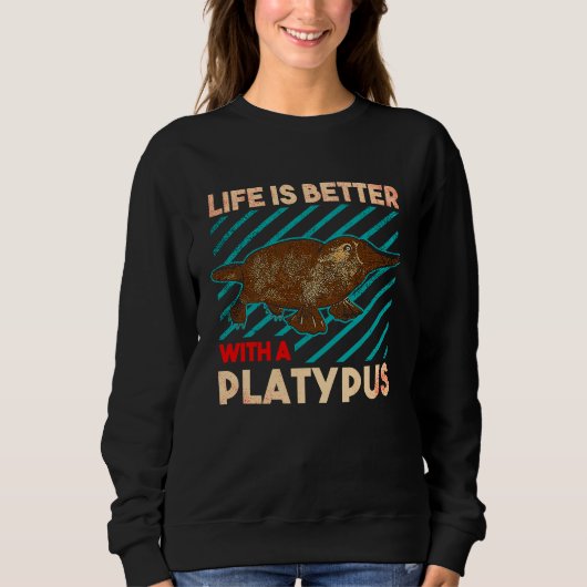 Platypus Australia Australian Animal  2 スウェットシャツ (正面)