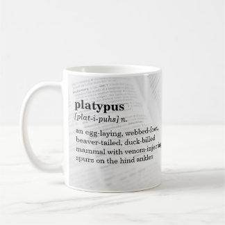 Platypus Defintionのマグ コーヒーマグカップ