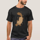 Platypus diving Australia Tシャツ (正面)