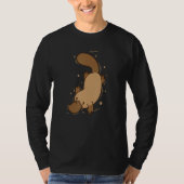 Platypus diving Australia Tシャツ (正面)