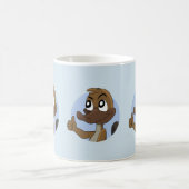 Platypus giving thumbs up cartoon coffee mug コーヒーマグカップ (中央)