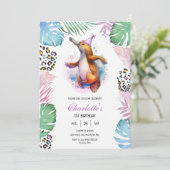 Platypus Kids Birthday Invitation 招待状 (スタンド正面)