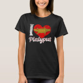 Platypus Love Australia Australian Animal Tシャツ (正面)