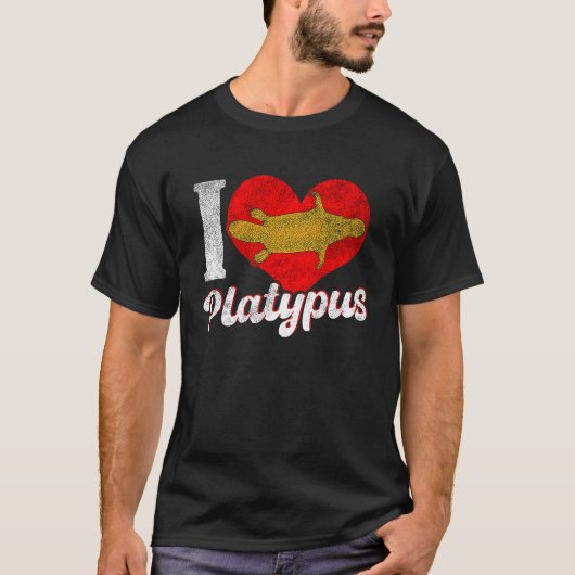 Platypus Love Australia Australian Animal Tシャツ (正面)