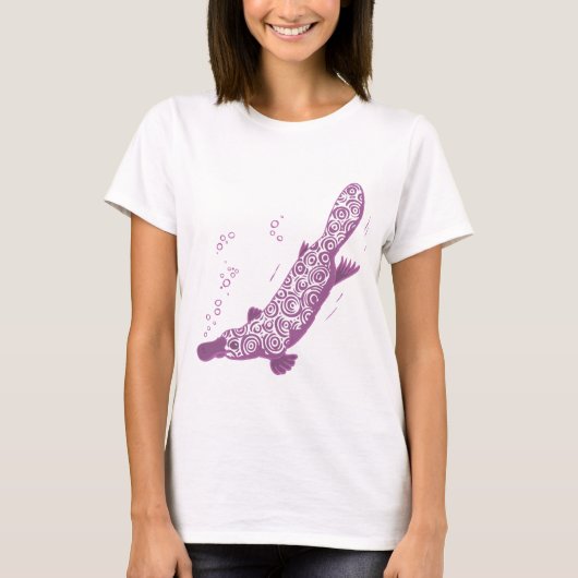 Platypus mauve hed t-shirt tシャツ (正面)