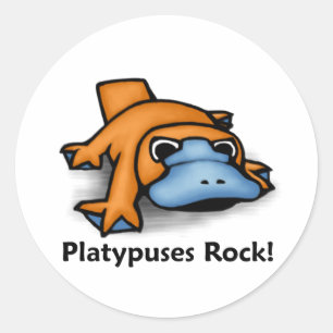 Platypusesの石! ラウンドシール