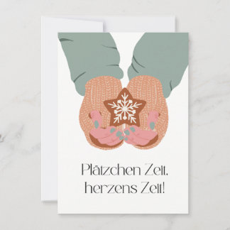 Plätzchen Zeit, Herzens Zeit サンキューカード