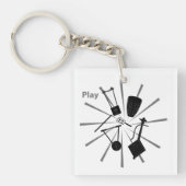 Play キーホルダー (正面)