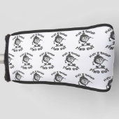 Play A Round Find Out Funny Quote ゴルフヘッドカバー (正面)