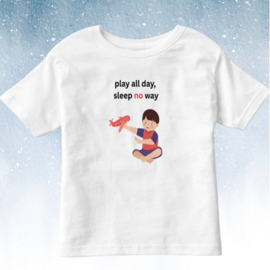 Play all day トドラーTシャツ
