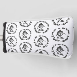 Play Around Find Out Vintage Pattern Funny Golfer ゴルフヘッドカバー