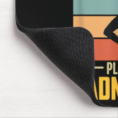 Play Badminton Shuttle Retro Badminton Player Game マウスパッド (コーナー)