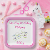 Play Birthday Mahjong PERSONALIZE ペーパープレート (パーティー)