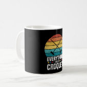 Play Croquet Everything Will Be Croquet Gift コーヒーマグカップ (正面左)