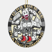 Play Dominos  ornament セラミックオーナメント (左)