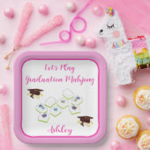 Play Graduation Mahjong PERSONALIZE ペーパープレート (パーティー)