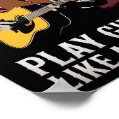 Play Guitar Like a Cowboy ポスター (角)